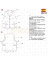 MOLDE CHALECO CON SOLAPA HOMBRE RT 2346