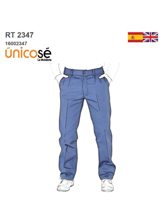 MOLDE PANTALON PINZADO HOMBRE RT 2347