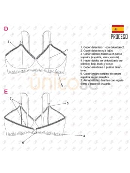 MOLDE INTERIOR BRALETTE MUJER 2301