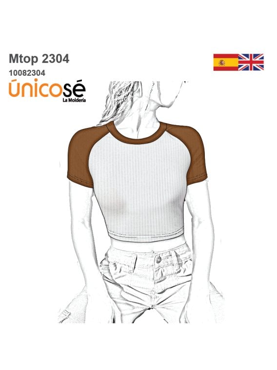 MOLDE TOP CROP MUJER 2304