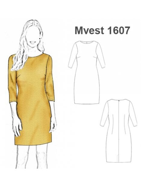 VESTIDO RECTO MUJER 1607