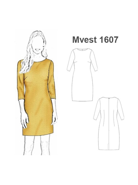 VESTIDO RECTO MUJER 1607