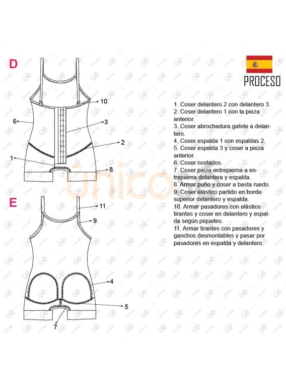 MOLDE INTERIOR FAJA MUJER 2302
