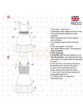 MOLDE VESTIDO SOLERA MUJER 2319