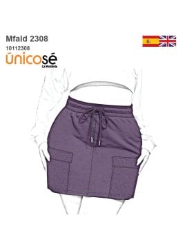 MOLDE FALDA CARGO MUJER 2308