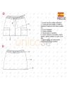MOLDE FALDA CARGO MUJER 2308