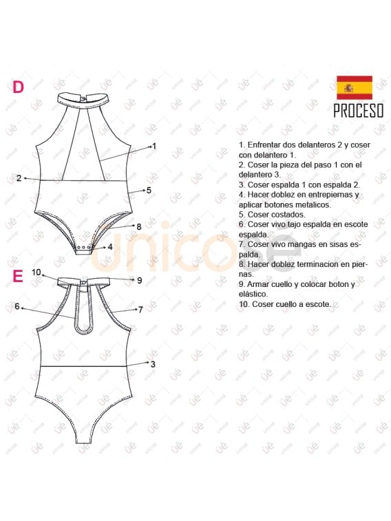 MOLDE INTERIOR BODY MUJER 2303
