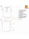 MOLDE BLUSA SANITARIA RT 2350