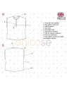 MOLDE BLUSA SANITARIA RT 2350