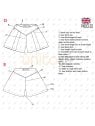MOLDE ESCOLAR FALDA SHORT 2304