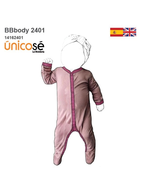 MOLDE BODY MANGA LARGA BEBE 2401