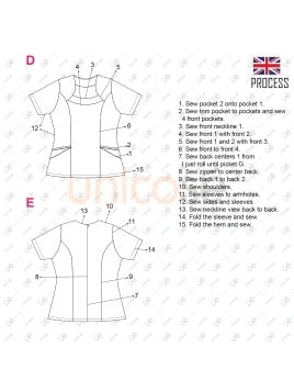 MOLDE BLUSA PARVULARIA RT 2401