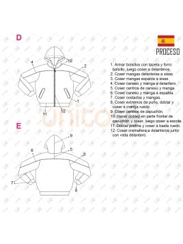 MOLDES CHAQUETA POLAR ESCOLAR 2401