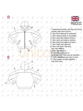 MOLDES CHAQUETA POLAR ESCOLAR 2401