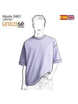 MOLDE POLERA OVERSIZE HOMBRE 2401