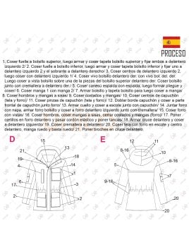 MOLDE CHAQUETA CARGO HOMBRE 2401