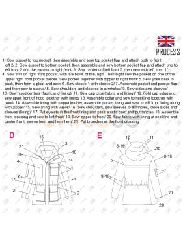 MOLDE CHAQUETA CARGO HOMBRE 2401