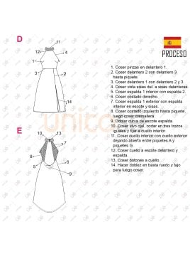MOLDE VESTIDO HALTER MUJER 2402