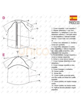 MOLDE CHAQUETA CHEF 2402