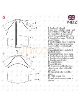 MOLDE CHAQUETA CHEF 2402