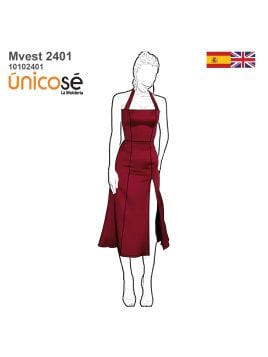 MOLDE VESTIDO MIDI MUJER 2401