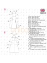 MOLDE VESTIDO MIDI MUJER 2401
