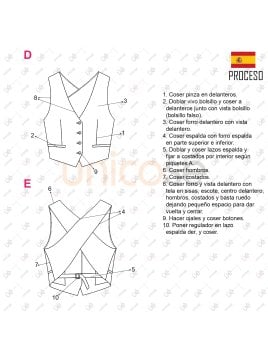 MOLDE TOP CHALECO MUJER 2305