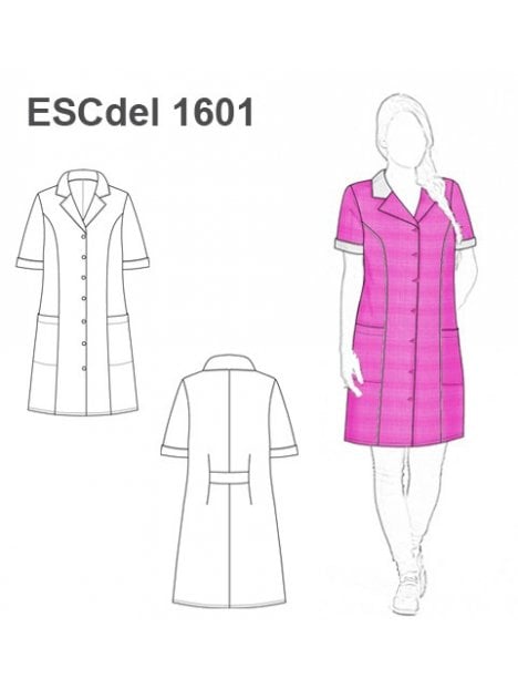 DELANTAL CORTE ESCOLAR 1601