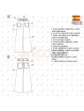 MOLDE PANTALON SIN COSTURA MUJER 2401