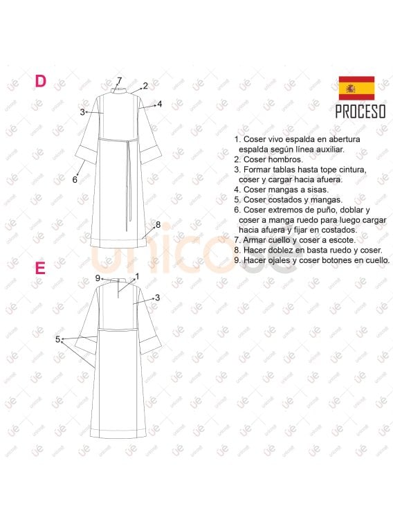 MOLDE TUNICA COMUNION HOMBRE RT 2403