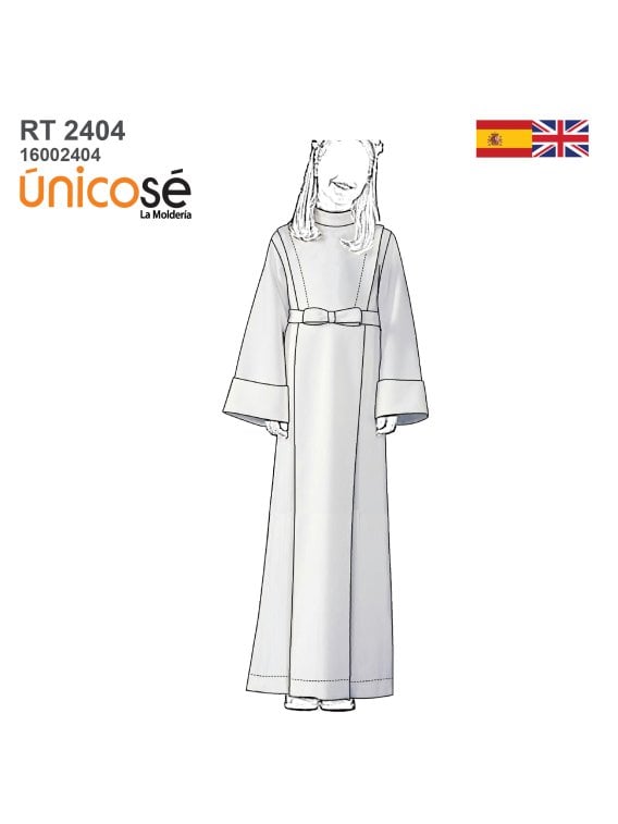 MOLDE TUNICA COMUNION MUJER RT 2404