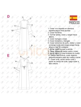 MOLDE TUNICA COMUNION MUJER RT 2404