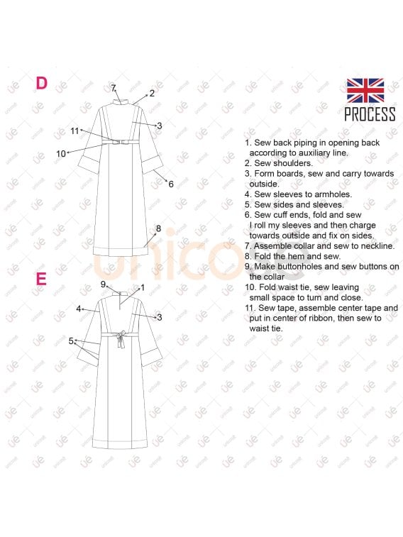 MOLDE TUNICA COMUNION MUJER RT 2404
