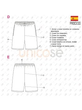 MOLDE DEPORTE SHORT BASICO INFANTIL 1913IN