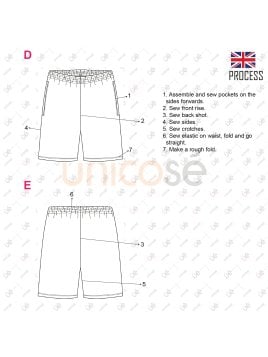 MOLDE DEPORTE SHORT BASICO INFANTIL 1913IN