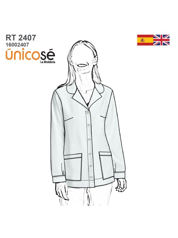 MOLDE CHAQUETA MEDICO RT 2407