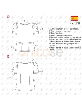 MOLDE BLUSA SANITARIA RT 2406