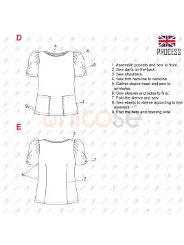 MOLDE BLUSA SANITARIA RT 2406