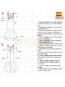 MOLDE VESTIDO LARGO MUJER 2404