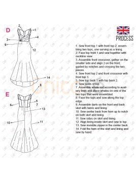 MOLDE VESTIDO LARGO MUJER 2404