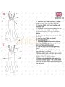 MOLDE VESTIDO LARGO MUJER 2404