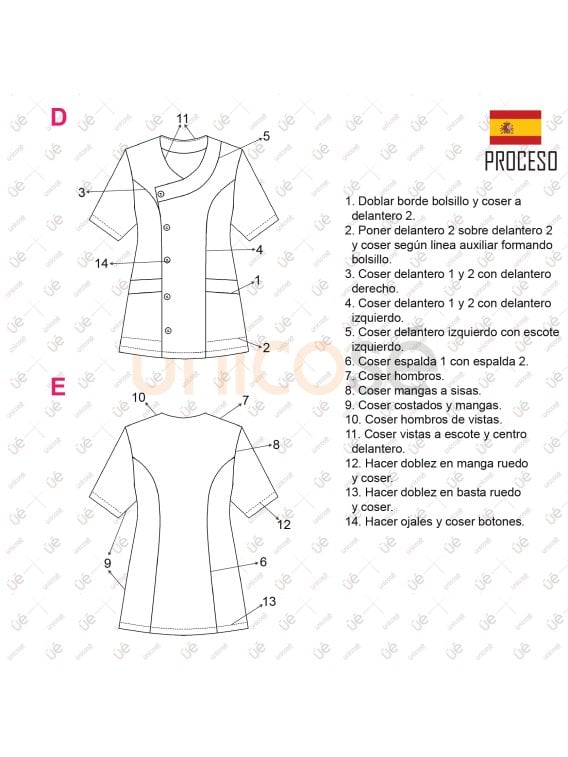 MOLDE DELANTAL PARVULARIA RT 2409