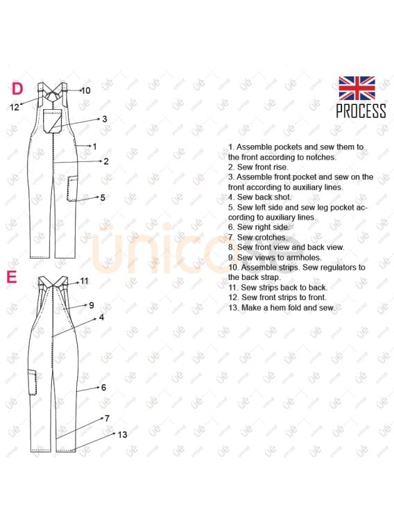 MOLDE ENTERITO JARDINERA MUJER 2401