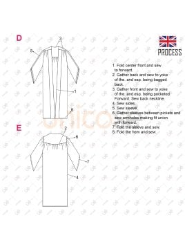 MOLDE TUNICA DE GRADUACION HOMBRE RT 2410