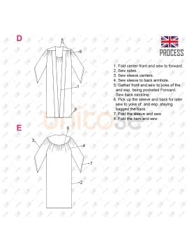 MOLDE TUNICA DE GRADUACION MUJER RT 2411