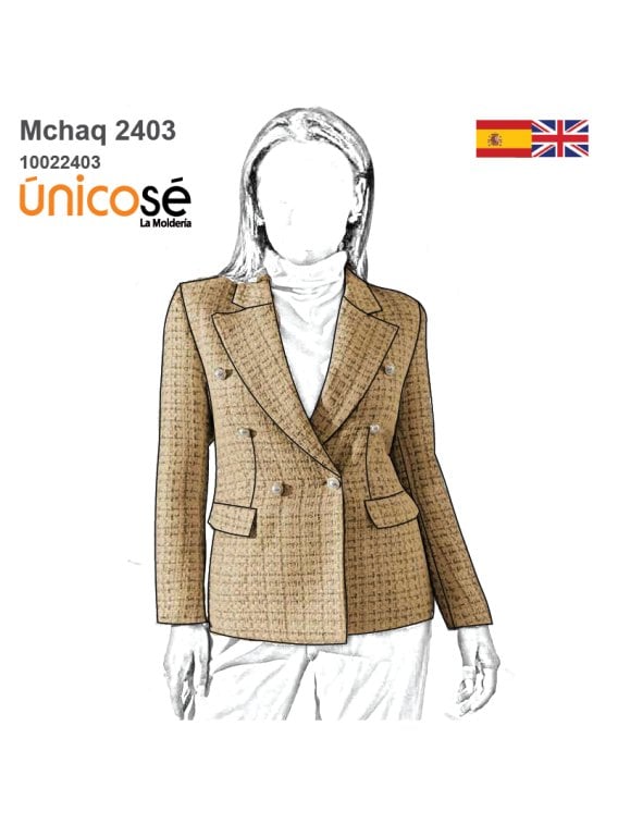 MOLDE CHAQUETA BLAZER MUJER 2403