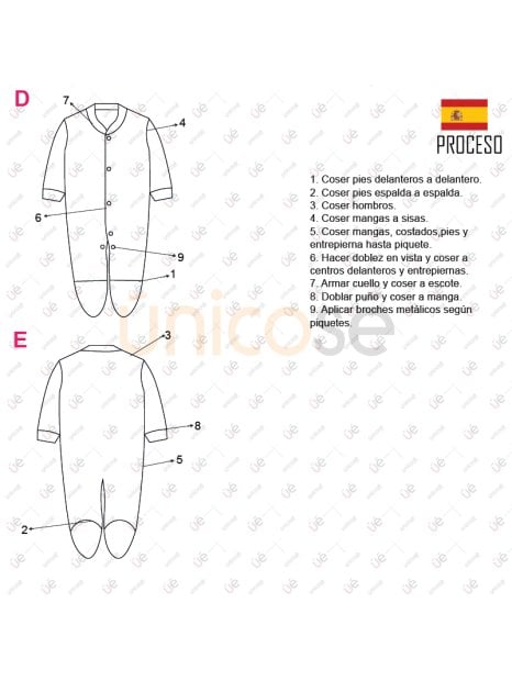 Molde Body Bebe 2402 | Patrón de Costura