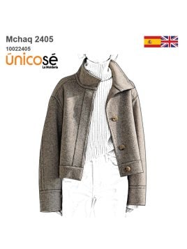 MOLDE CHAQUETA CORTA MUJER 2405