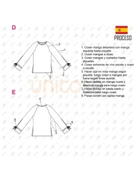 MOLDE POLERON RAGLAN MUJER 2401