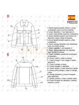 MOLDE CHAQUETA CAZADORA HOMBRE 2402